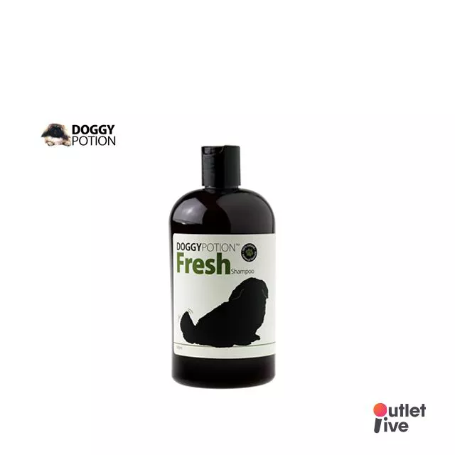 DOGGY POTION Fresh Shampoo 500ml. ด็อกกี้โพชั่น แชมพูโอ๊ตมีล สูตรหอมนานกลิ่นเฟรช สำหรับสุนัข