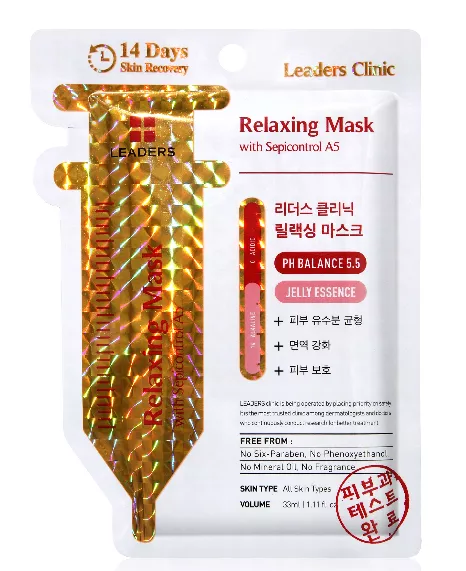 [ฟรีค่าส่ง] 🚒 LEADERS CLINIC Anti-Acne Mask เซ็ตมาส์กหน้า 14 วัน (สูตรบอกลาปัญหาสิว แพ็คละ 14 แผ่น) Anti-Acne Mask 3 แผ่น + Restoring Mask 4 แผ่น + Relaxing Mask 4 แผ่น + Reinforcing Mask 3 แผ่น