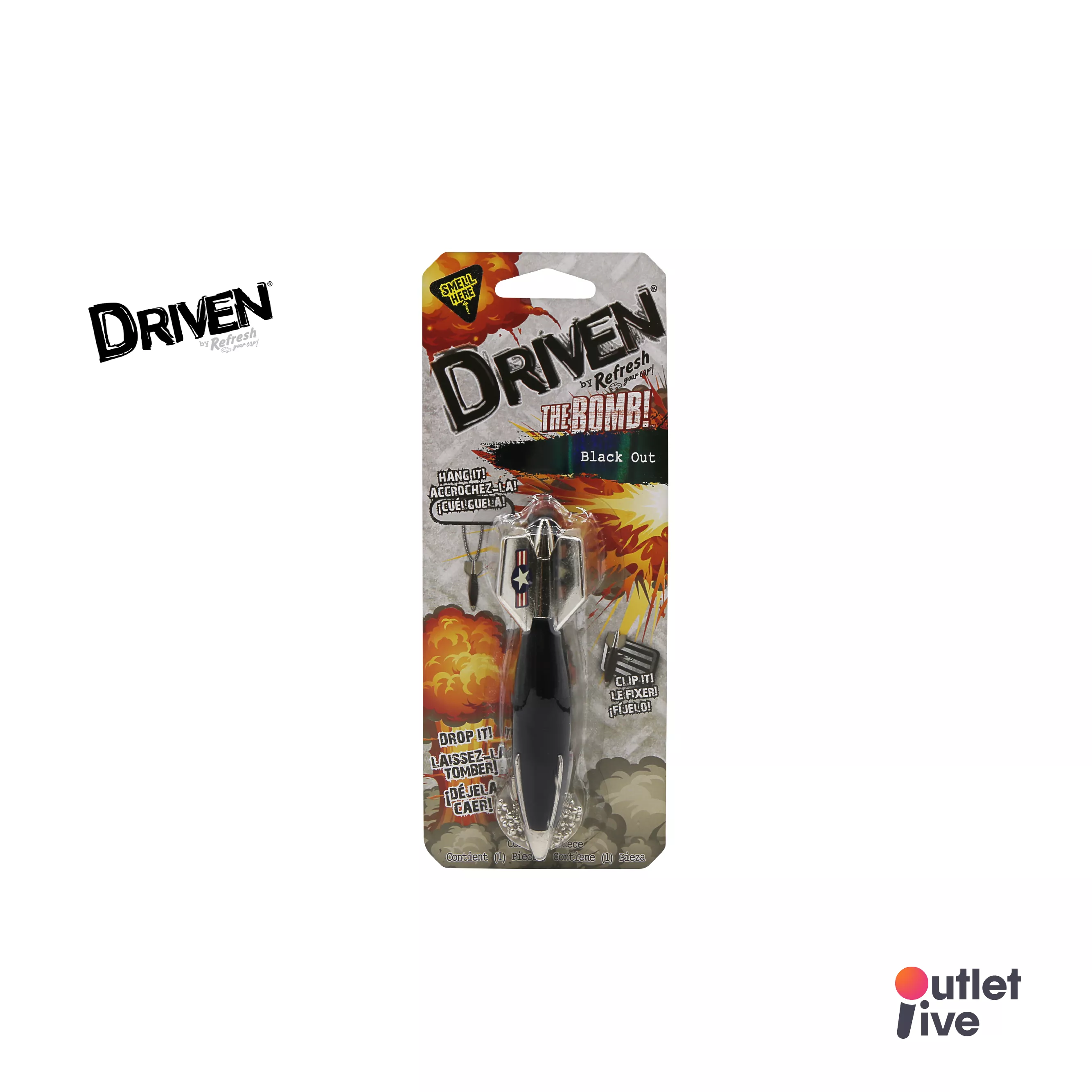 (จัดโปรลดราคาพิเศษ) DRIVEN Bomb Black Out น้ำหอมปรับอากาศภายในรถยนต์ สารสกัดจากธรรมชาติ ปลอดภัยกับสุขภาพ