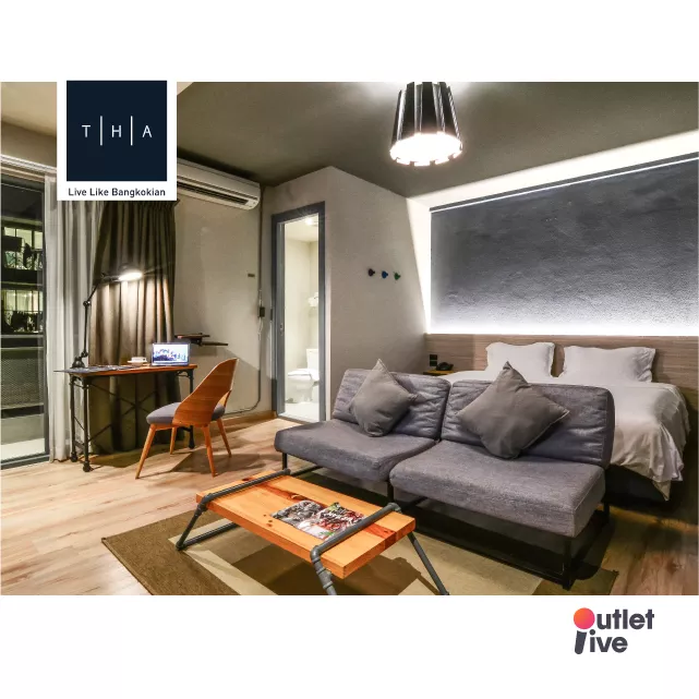 THA CITY LOFT HOTEL BANGKOK Deluxe ห้องดีลักซ์ ขนาด 34 ตรม. ใกล้รถไฟฟ้า BTS ย่านเอกมัย