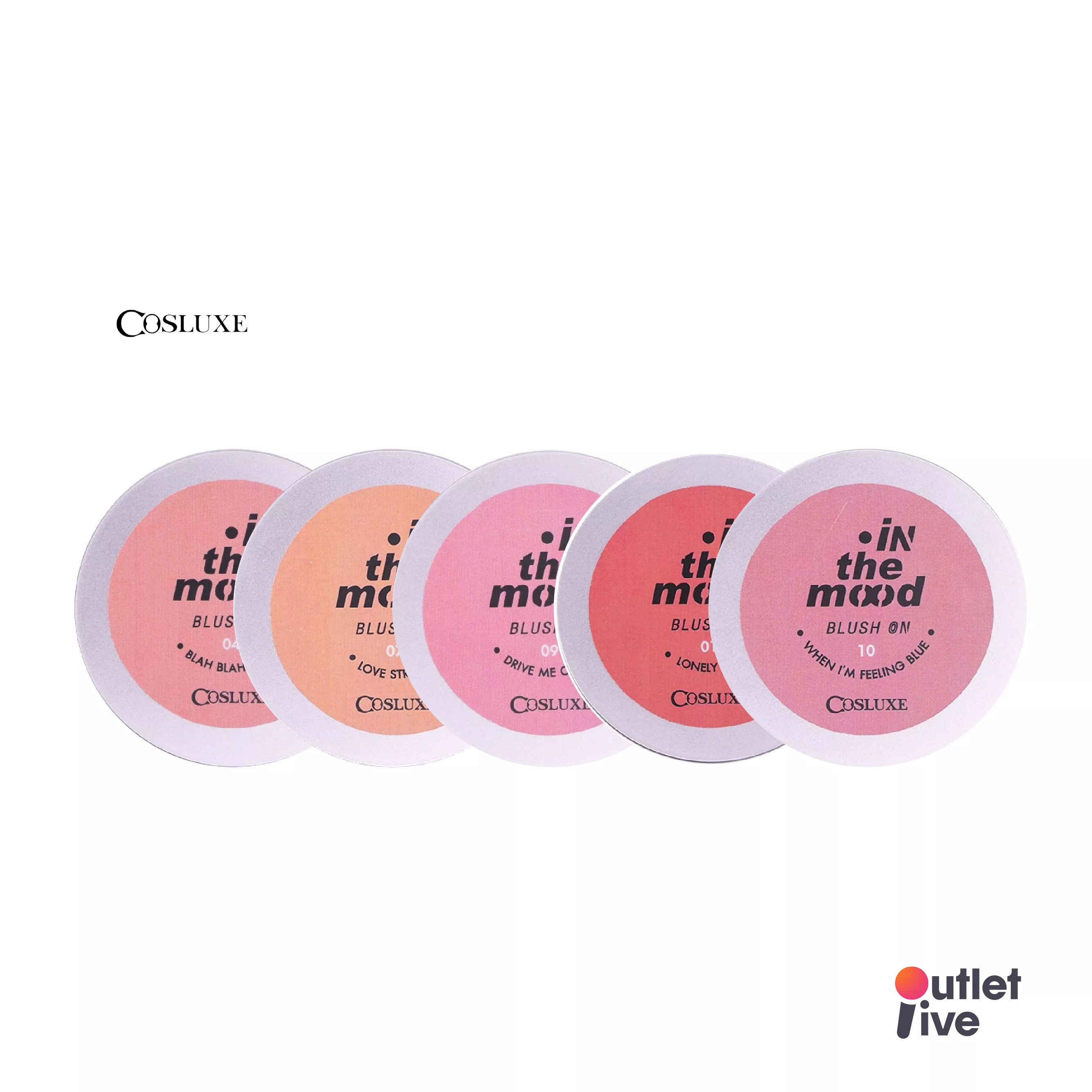 [แถมฟรี กันแดด 1 ซอง] COSLUXE In The Mood Blush On 2g. คอสลุคส์ อินเดอะมูด บลัชออน เนื้อแมท สีคมชัด เป็นประกายมุกฉ่ำวาวสวย