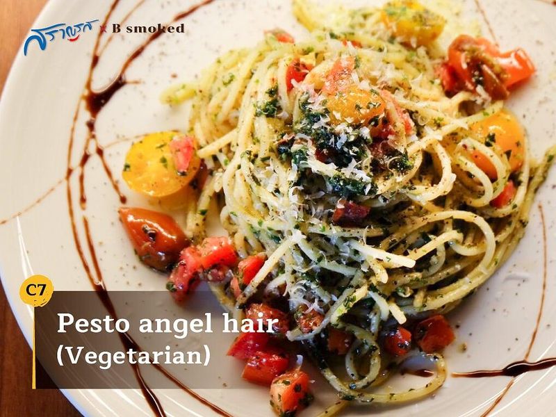 (C7) Pesto angel hair Vegetarian  (เพสโต เอนเจิล แฮร์ เวจจิแทเรียน)